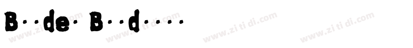 Borden Bold字体转换